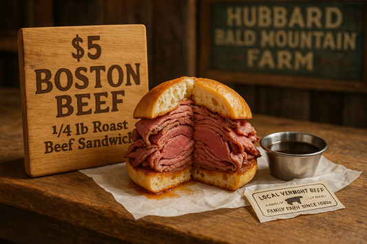 Boston Beef Sandwich - 1/4 lb - $5
