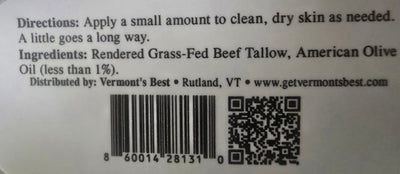 Vermont's Best Tallow Skin Lotion, Family-Safe Moisturizer, Made in USA $27
