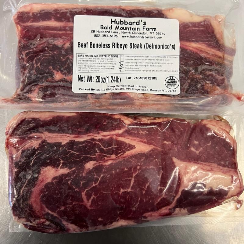 Hubbard's Bald Mountain Farm Grassfed Ribeye / Delmonico 1 lbs steaks