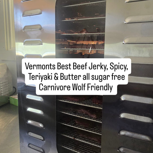 Vermont's Best Beef Jerky Teriyaki - Spicy - Butter (All Sugar Free) large bag $15