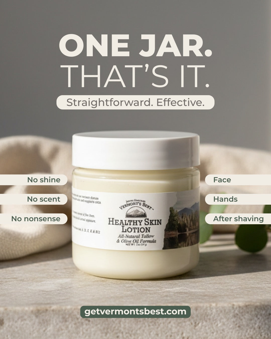 Vermont’s Best Tallow Skin Moisturizer